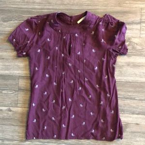 ModCloth dino blouse size xs